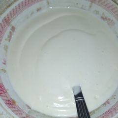 A picture of Homemade mayonnaise.