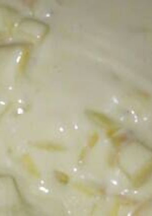A picture of Peach and mango yogurt.