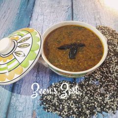 A picture of Chainsoo/Chaisu Bhaat - Uttarakhand Special Pahadi Daal.
