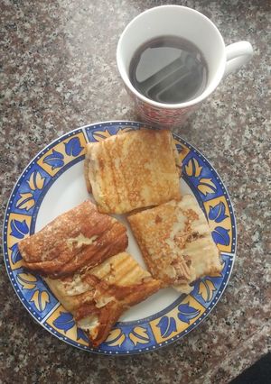 صورة لوصفة كريب بسردين والبيض المسلوق