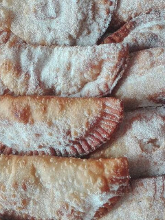 Una foto de Truchas de batata