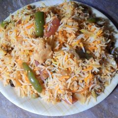 Vegetables Biryani A picture of Vegetables Biryani.