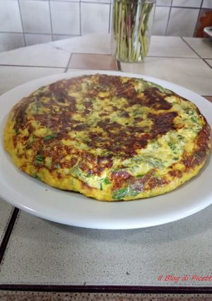 A picture of Stuffed Frittata with Wild Asparagus and Tropea Red Onions.
