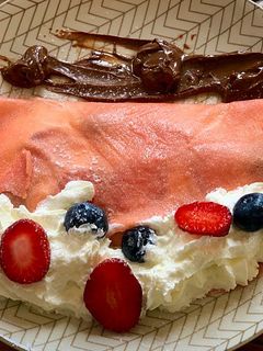 Una foto de Crêpes Red Velvet