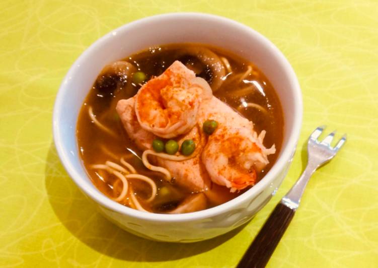 Recipe: Tasty Mon bouillon Thaï au saumon
