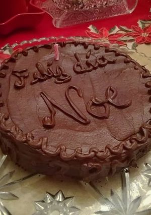 Una foto de Pastel de Chocolate Vegano