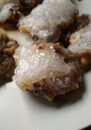 Foto principal de Rollitos de arroz rellenos de morcilla manzana y cebolla