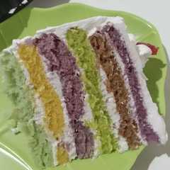 รูปของ Rainbow Cake Kukus