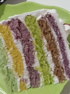 Foto resep Rainbow Cake Kukus