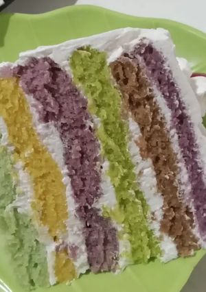 Foto resep Rainbow Cake Kukus
