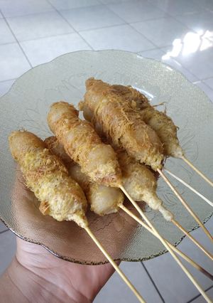 Foto resep Cilung: Cilok pake Telur Gulung