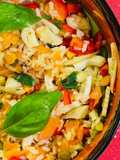 Insalata di riso integrale e salmone