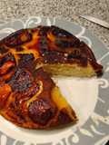 Bizcocho de manzana en sartén