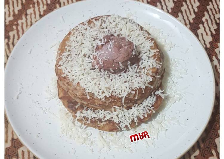 Choco Cheese Oat Pancake