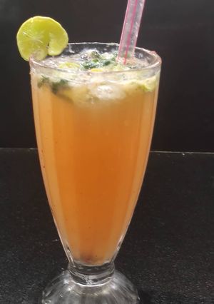 A picture of Aam Panna mojito.