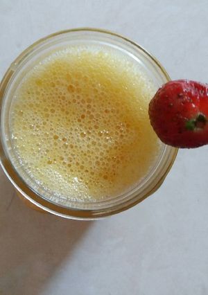 Foto resep Mango - strawberry juice kekinian