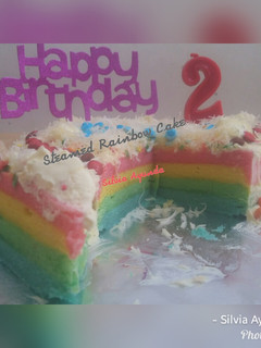 Foto resep Steamed Rainbow Cake