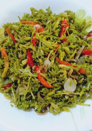 Foto resep Tumis Bunga Pepaya dan Teri