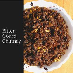 A picture of Bittergourd Chutney.