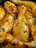 Muslos de🍗pollo al curry y cebollín bogotano...!😋