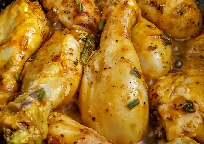 Muslos de pollo al curry suave