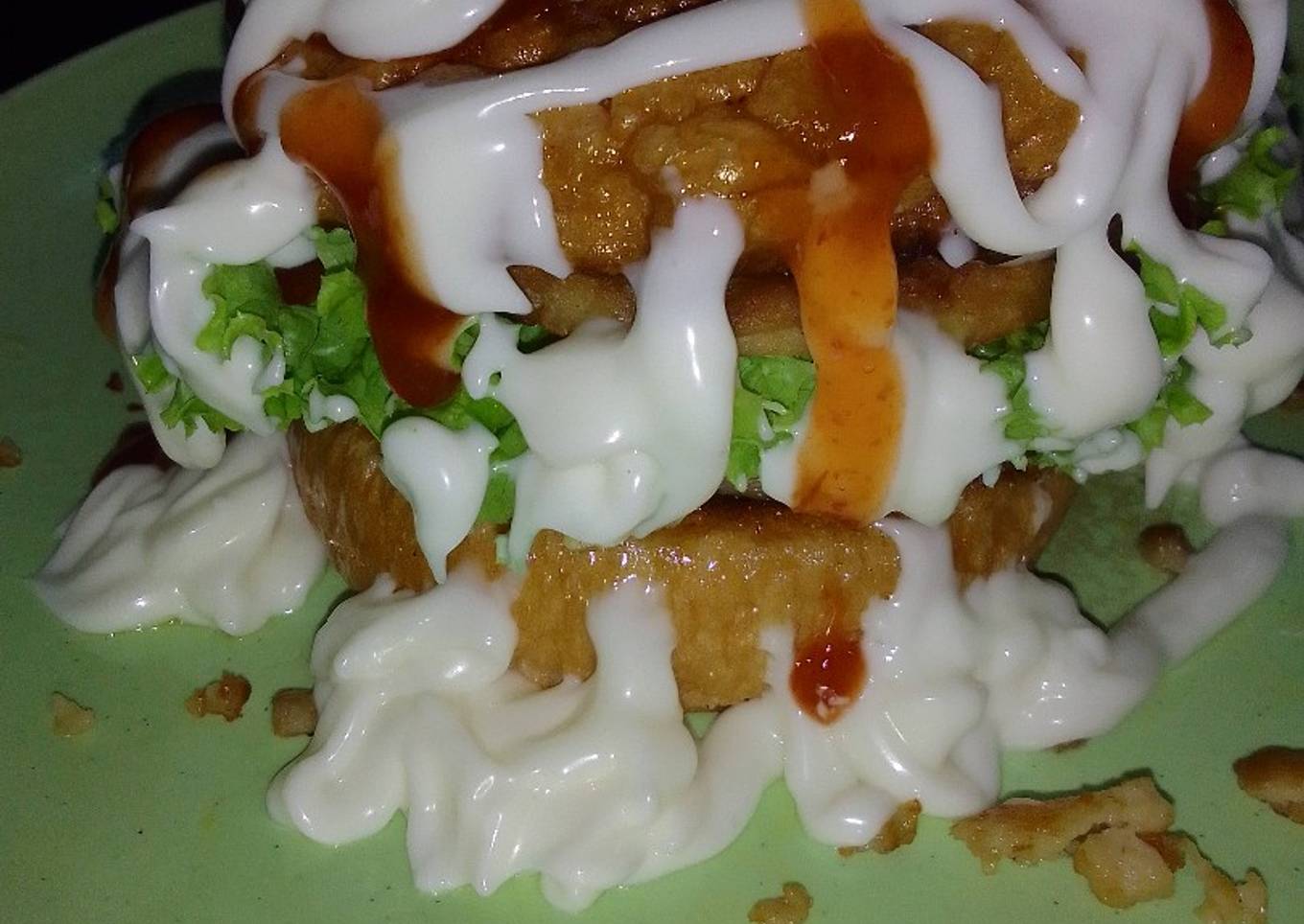 Burger leleh