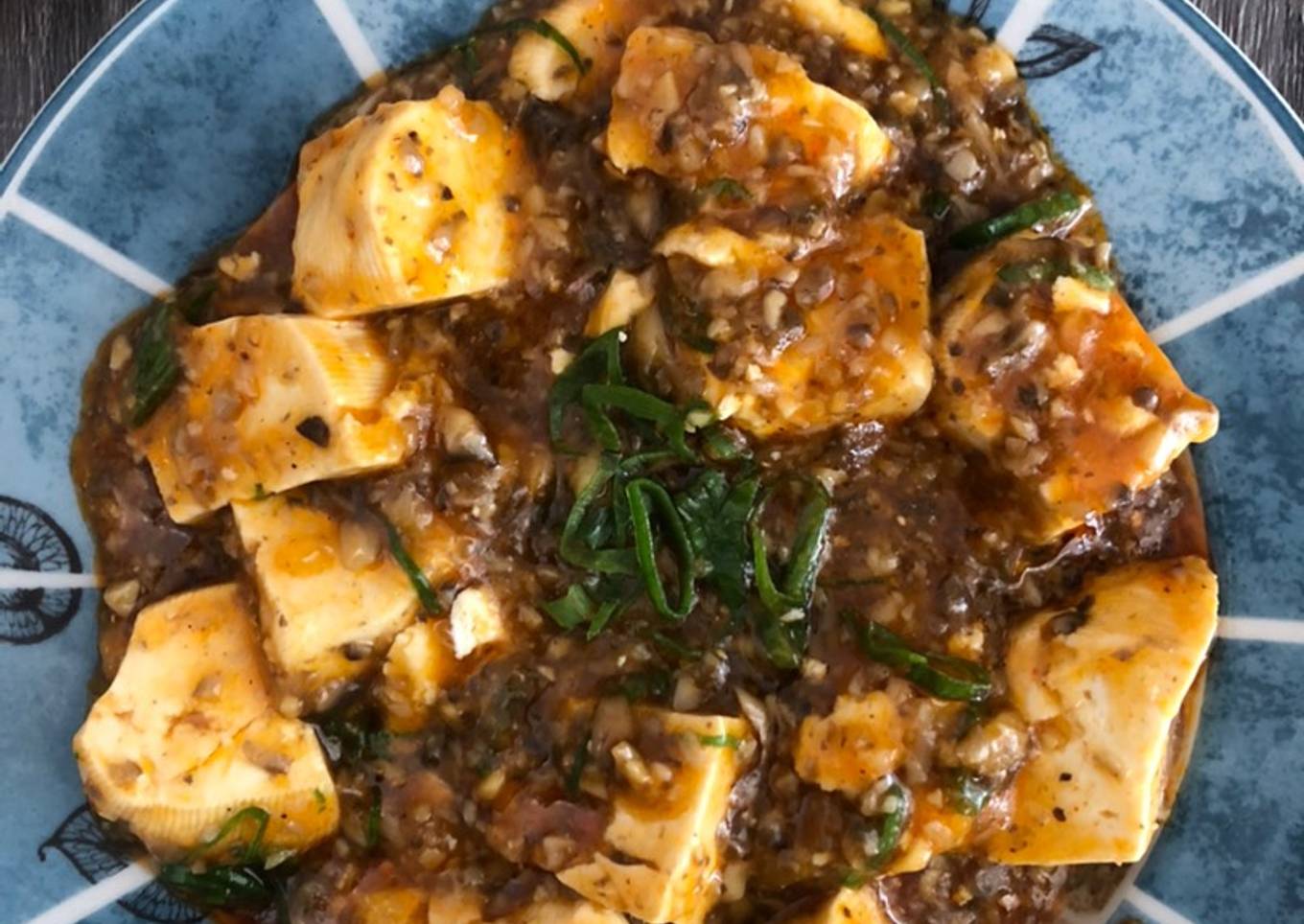 Mapo tahu jamur (vegan) - Olahan Tahu