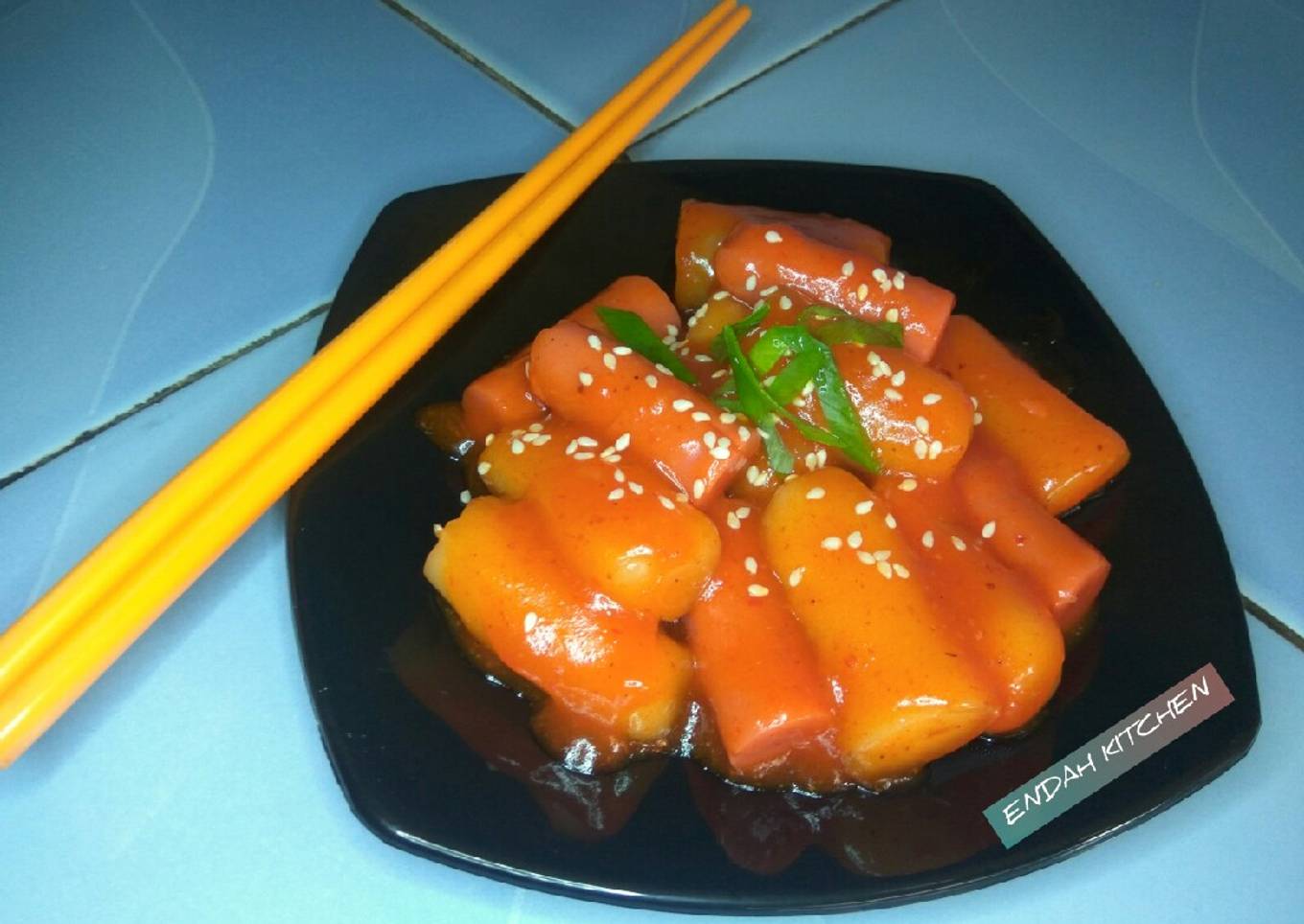 Tteokbokki tanpa gouchujang