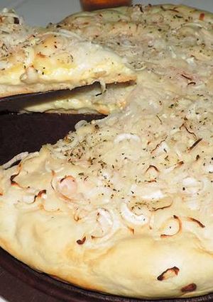 Una foto de Fugazzeta rellena de queso