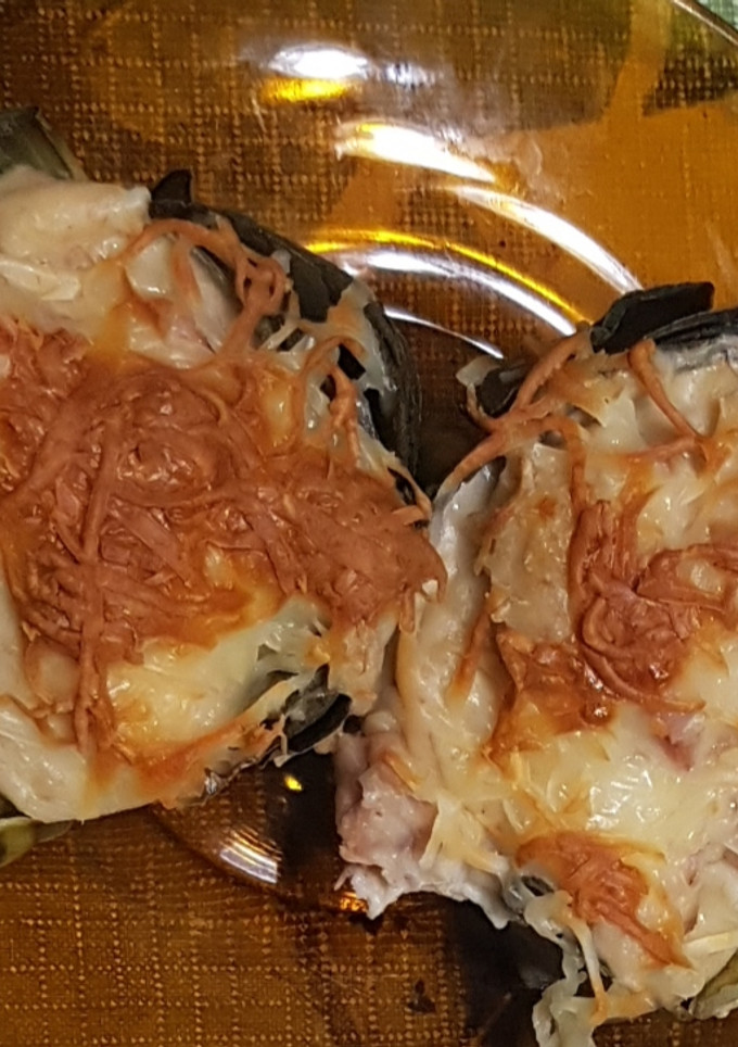Una foto de Alcachofas rellenas de bechamel y jamón York