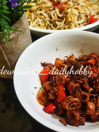 Cara Mudah Membikin Resep  Cumi Asin Pedas Manis yang Enak, Lezat Sekali
