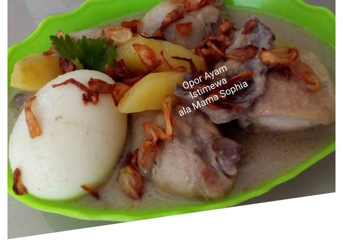 Resep: Opor Ayam Putih Enak Terbaru