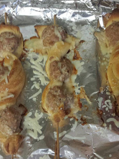 A picture of Meatball Kabobs.