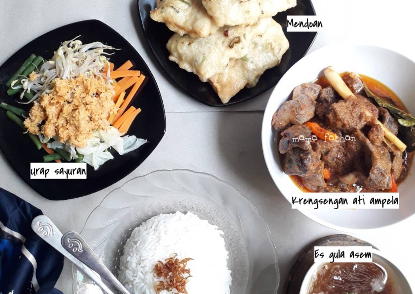 Set menu ala jawa