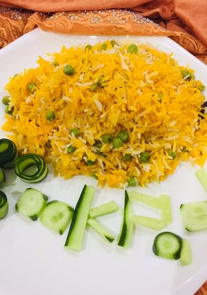 A picture of Matar Chawal.