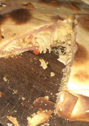 Una foto de Tarta de pollo con verduras saludable