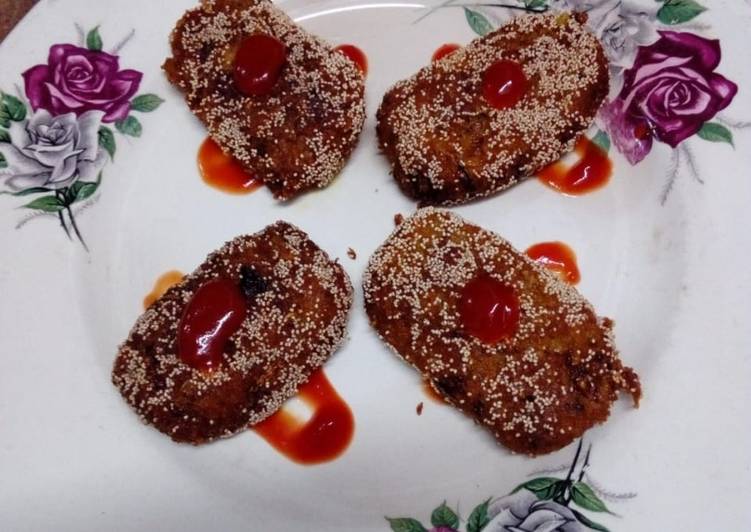 Leftover cooked vermicelli cutlets