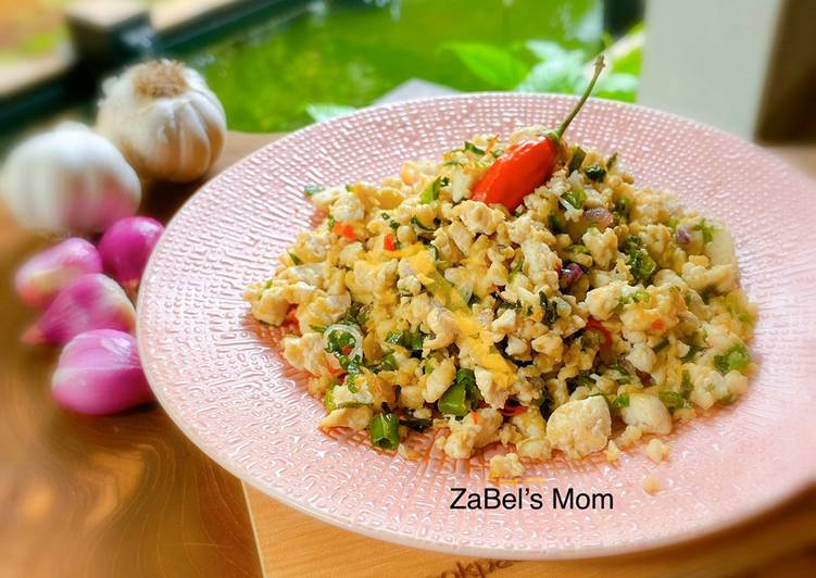 Orak Arik Tahu Pedas