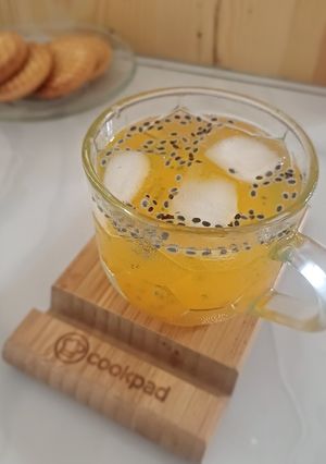 Foto resep Es Jeruk Selasih