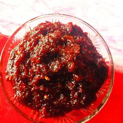 A picture of Nellikai Thokku (awla thokku).
