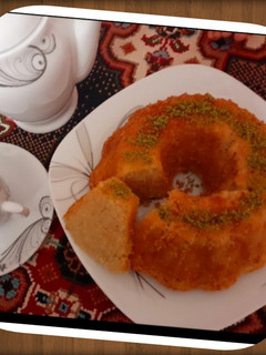 عکسی از دستور کیک هل و گلاب