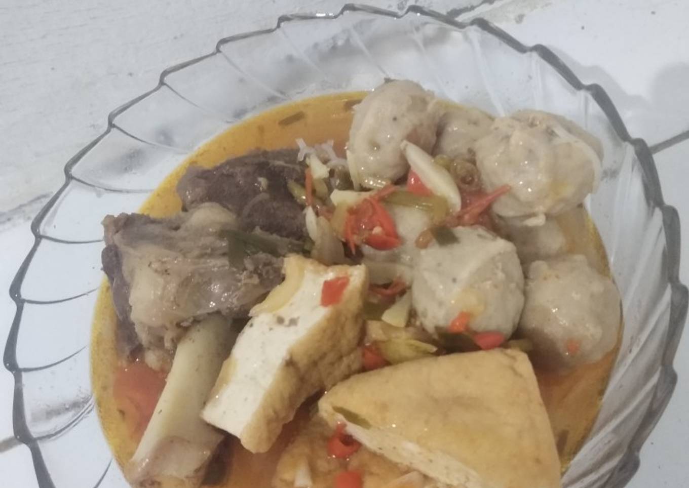 Resep Bakso tulangan kuah taichan, Enak Banget