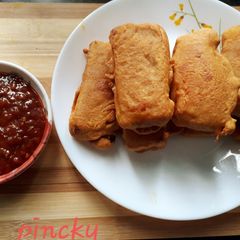 A picture of Paneer pakoda party starter.