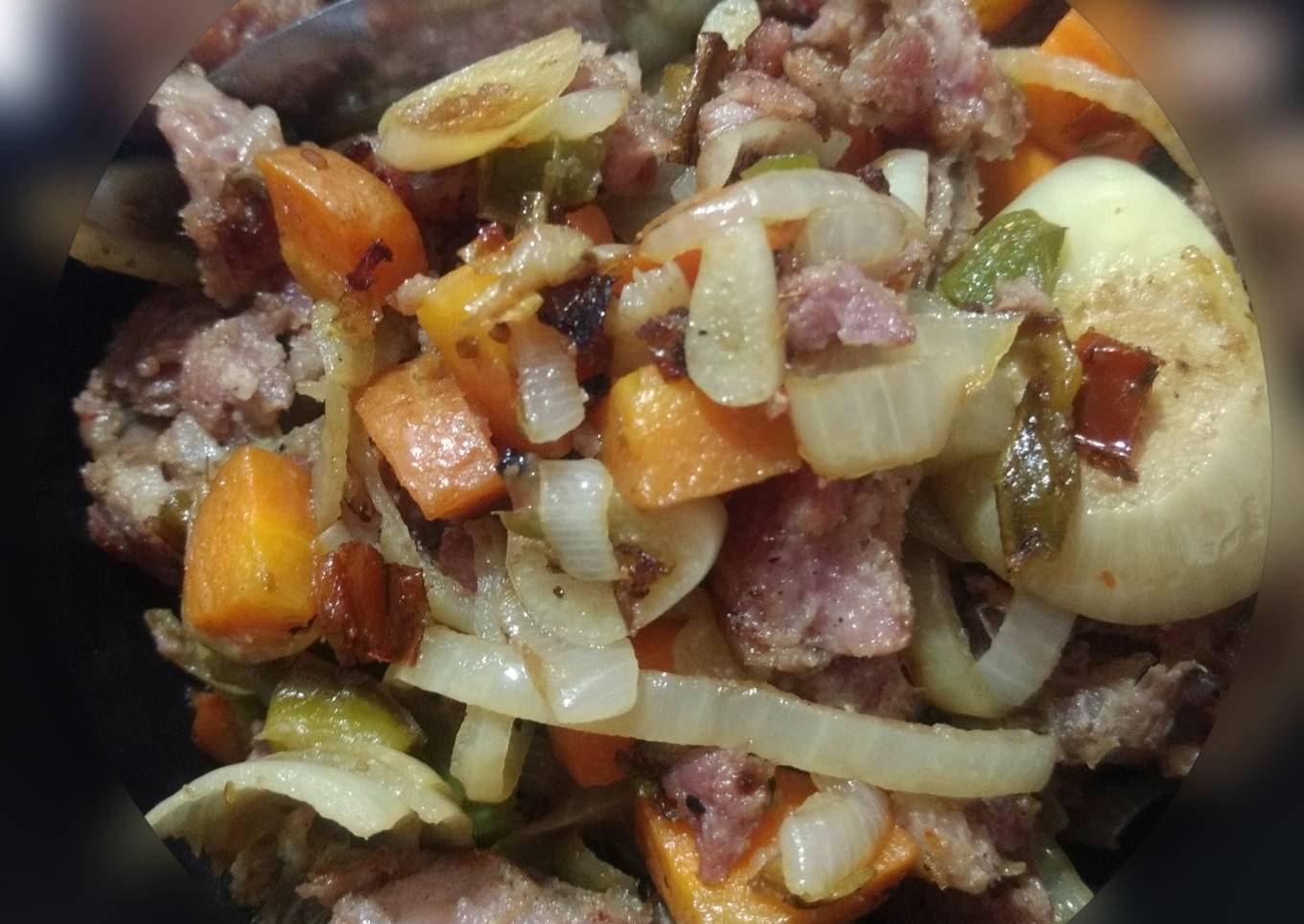 Salteado de carne para acompañar