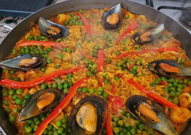 Paella de marisco