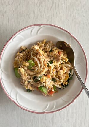 Foto resep "Fake fried noodles" with tuna