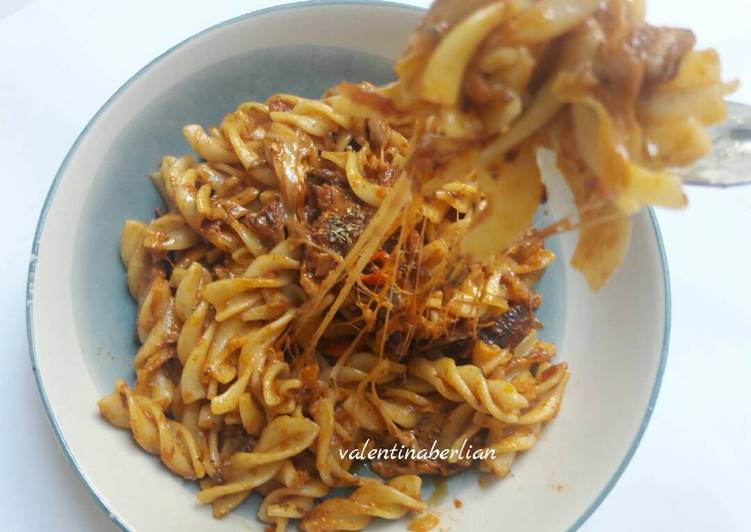 Resep Fusili sarden pedas, Enak Banget