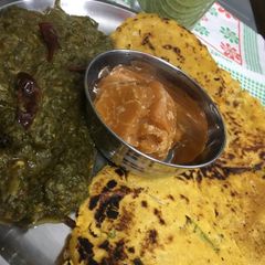 Makke ki Roti and Sarso ka Saag A picture of Makke ki Roti and Sarso ka Saag.