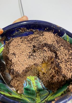 Una foto de Volcán de chocolate al microondas