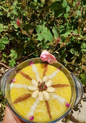 عکسی از دستور شله زرد